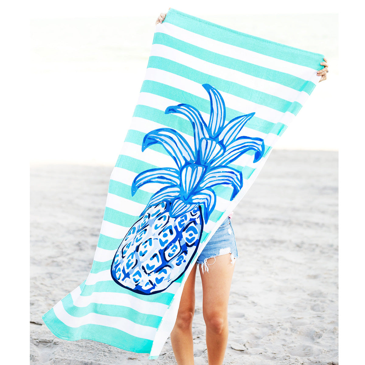 Beach towel size online chart